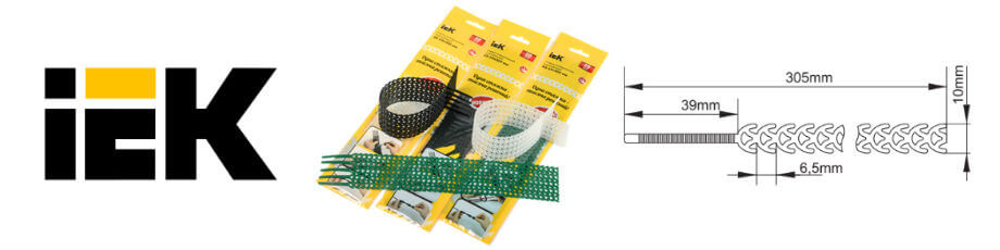 Гибкие многоразовые стяжки IEK Гибкие многоразовые стяжки IEK