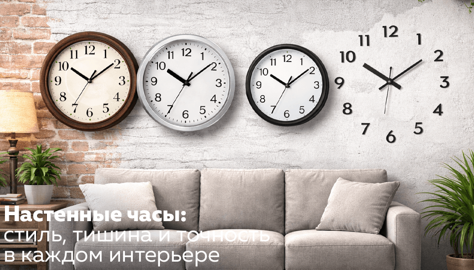 Настенные часы: стиль, тишина и точность в каждом интерьере
