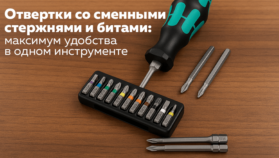 Отвертки со сменными стержнями и битами: максимум удобства в одном инструменте Отвертки со сменными стержнями и битами: максимум удобства в одном инструменте