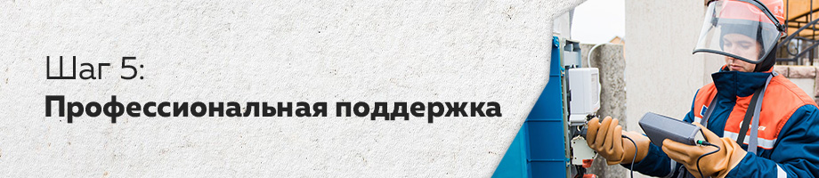 Шаг 5: Профессиональная поддержка Шаг 5: Профессиональная поддержка