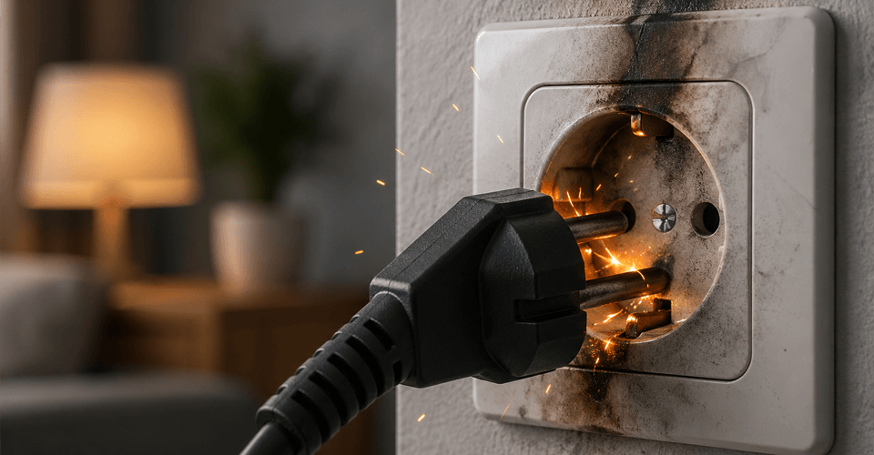 Почему трещит или искрит розетка