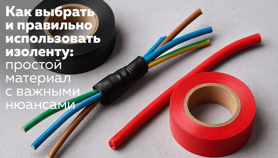 Как выбрать и правильно использовать изоленту: простой материал с важными нюансами