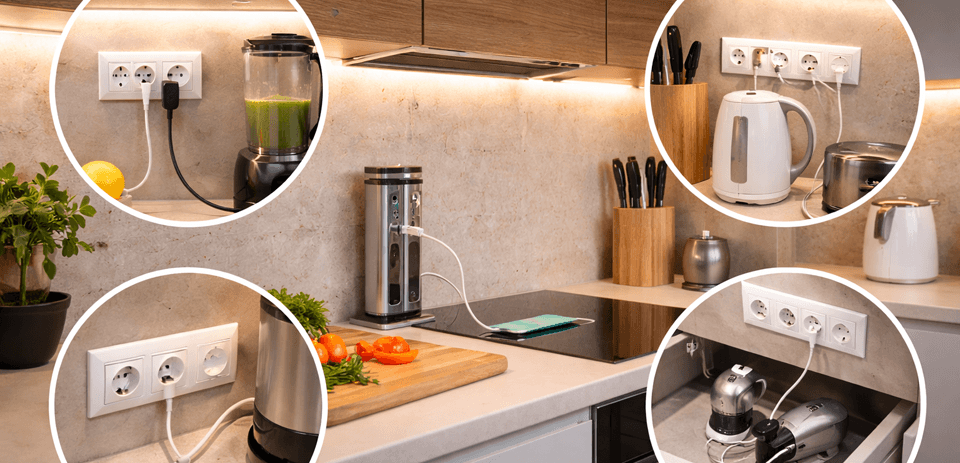 Розетки на кухне. Где и сколько нужно расположить?