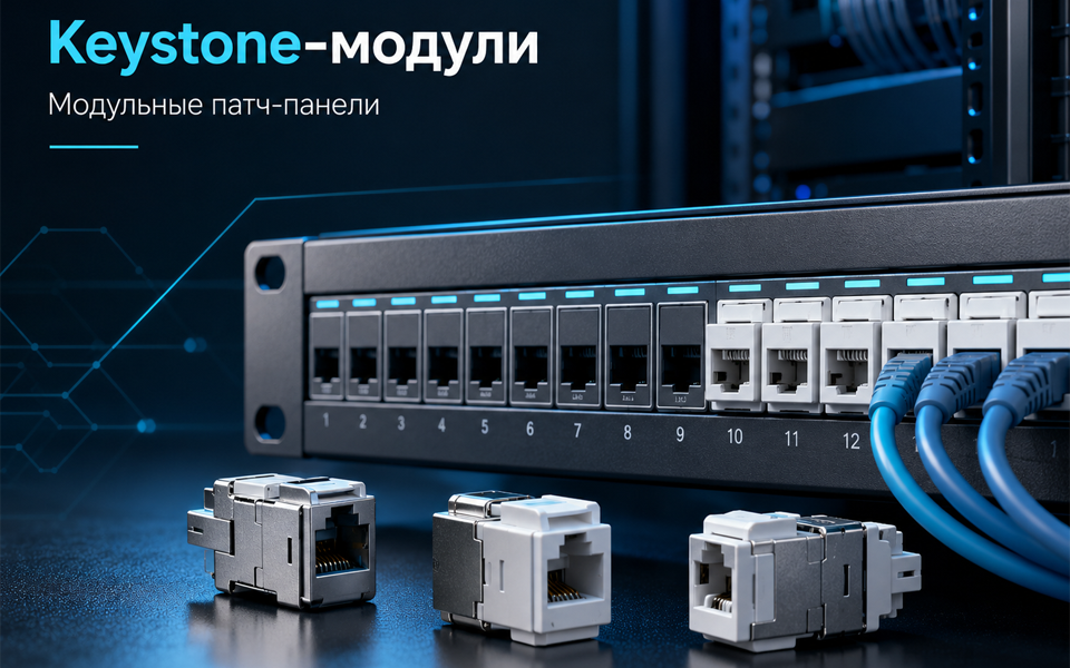 Keystone-модули и модульные патч-панели удобный монтаж и обслуживание СКС.png Keystone-модули и модульные патч-панели удобный монтаж и обслуживание СКС.png