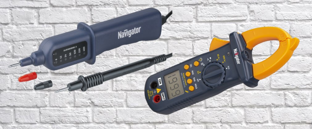 Индикатор напряжения NMT-Ink01 и токовые клещи NMT-Kt02 от Navigator Индикатор напряжения NMT-Ink01 и токовые клещи NMT-Kt02 от Navigator