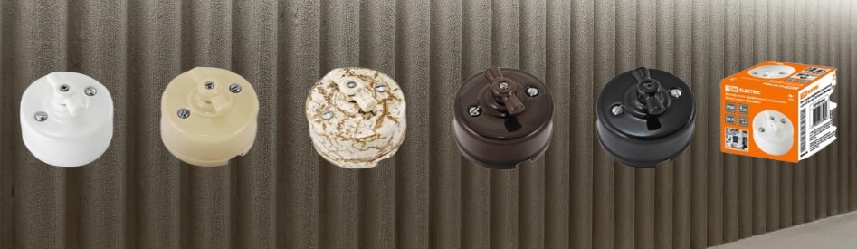 Фарфоровые выключатели серии «Болонь» от TDM ELECTRIC Фарфоровые выключатели серии «Болонь» от TDM ELECTRIC