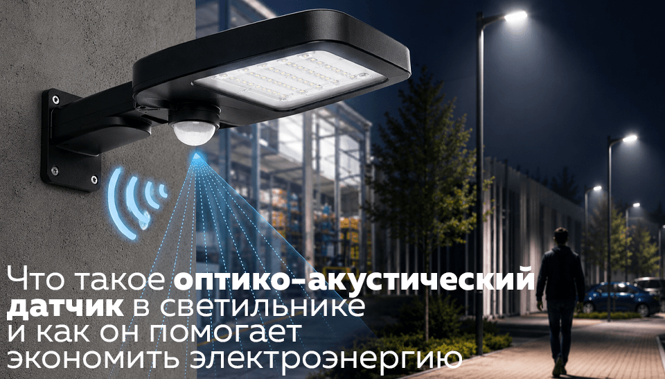 Что такое оптико-акустический датчик в светильнике и как он помогает экономить электроэнергию
