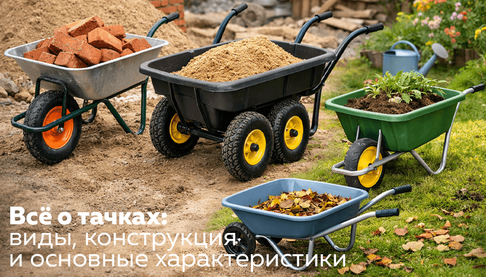 Всё о тачках виды, конструкция и основные характеристики