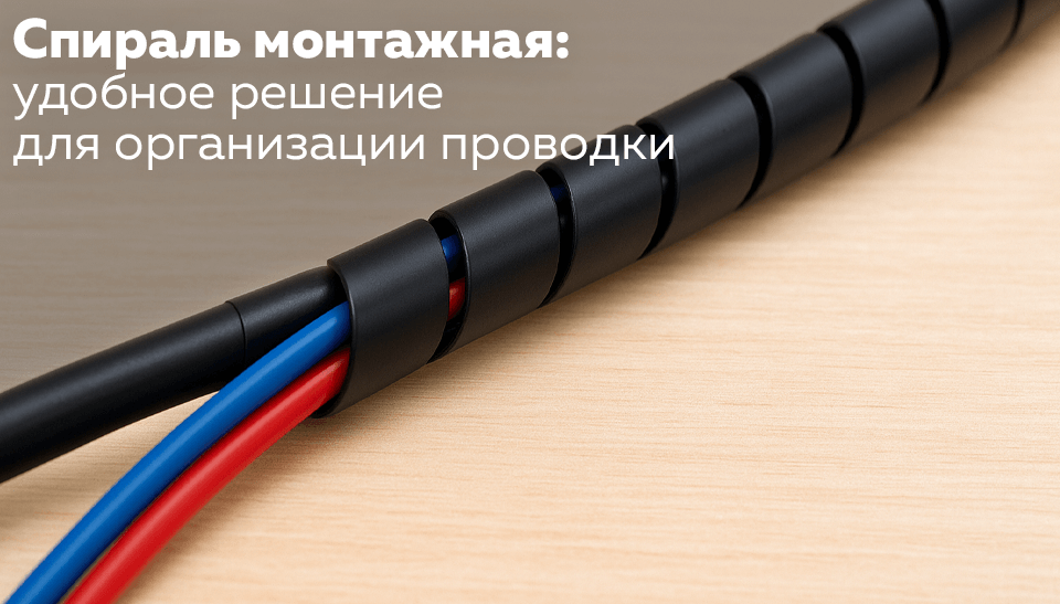 Спираль монтажная: удобное решение для организации проводки Спираль монтажная: удобное решение для организации проводки