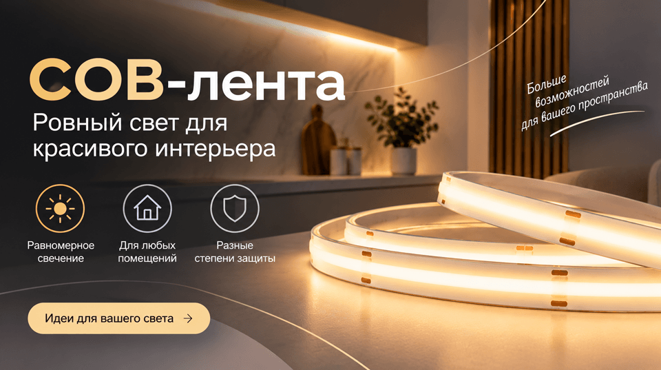 COB-лента: почему свет выглядит сплошной линией