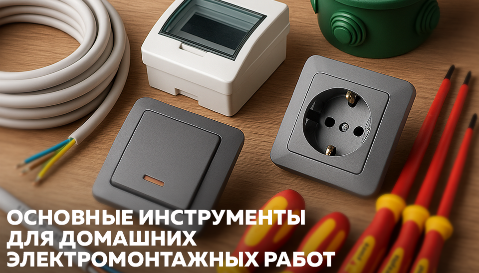Основные инструменты для домашних электромонтажных работ Основные инструменты для домашних электромонтажных работ