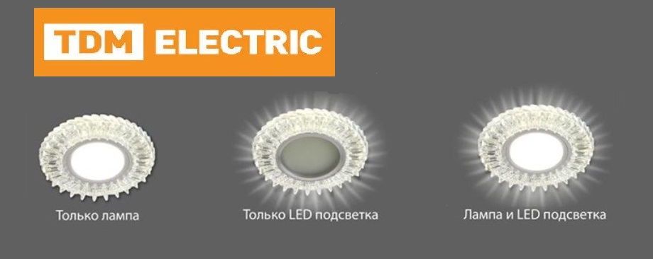 Встраиваемые светильники серии СВ с LED подсветкой от TDM ELECTRIC Встраиваемые светильники серии СВ с LED подсветкой от TDM ELECTRIC