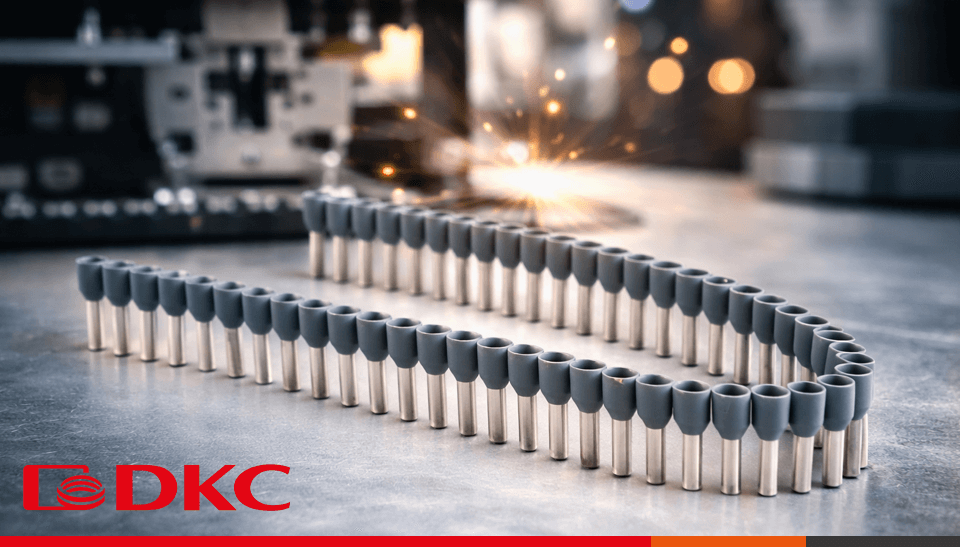 DKC представил наконечники-гильзы с изолированным фланцем в ленточном исполнении для автоматизированного монтажа