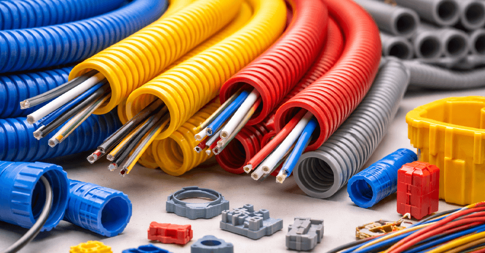 Гофры бывают разные: синие, жёлтые, красные