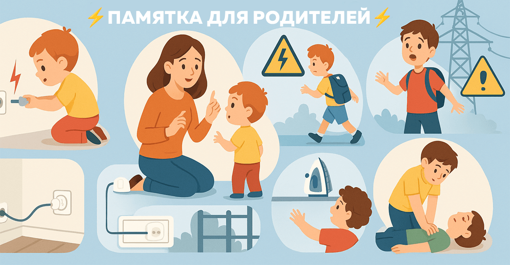 Что делать если ребенка ударило током