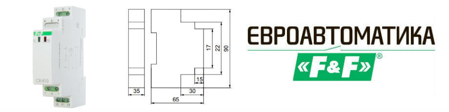 Температурное реле CR-810 Евроавтоматика F&F 