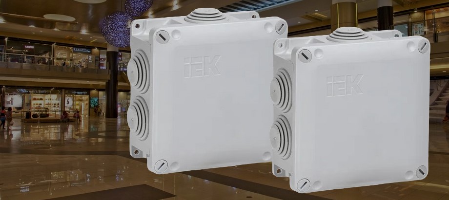 Монтажные коробки для открытой проводки от IEK