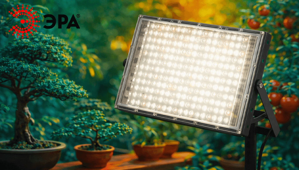 ЭРА представляет новый фитопрожектор полного спектра для круглогодичного выращивания растений