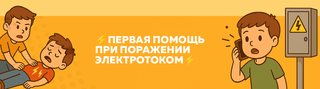 Первая помощь при поражении электротоком