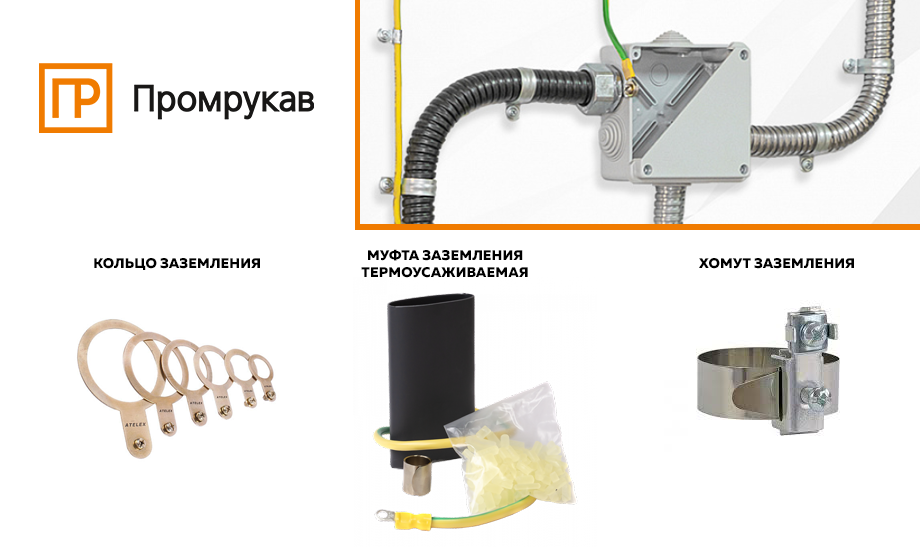 Решения для заземления металлорукава от Промрукав Решения для заземления металлорукава от Промрукав