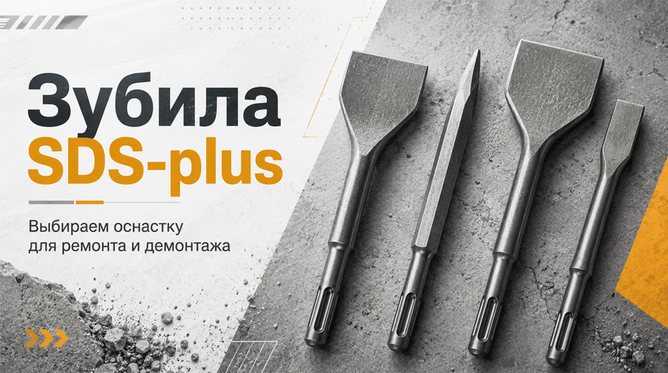 Зубила SDS-plus – выбираем оснастку для ремонта и демонтажа