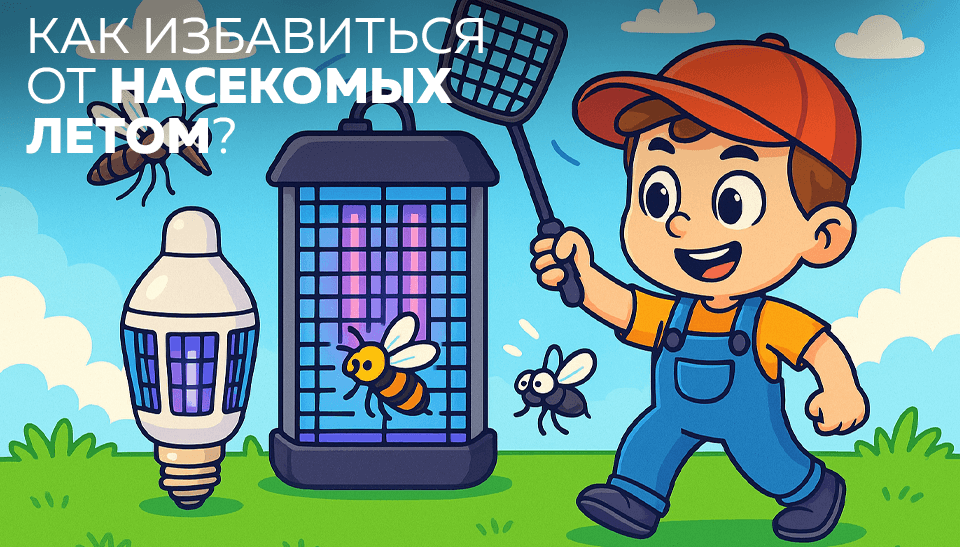 Как избавиться от насекомых летом эффективные ловушки и лампы Как избавиться от насекомых летом эффективные ловушки и лампы
