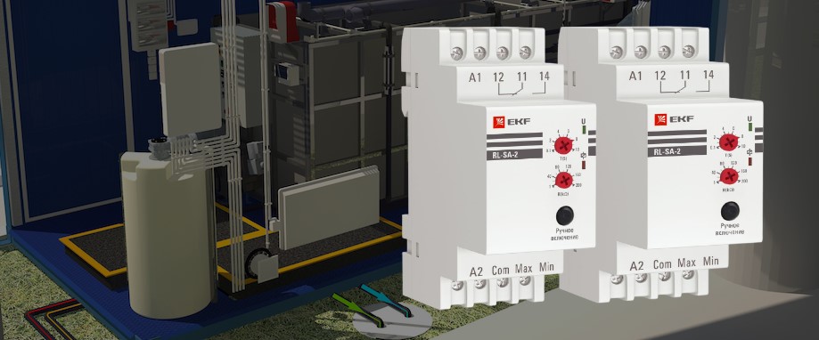 Реле RL-SA-2 от EKF для контроля уровня жидкости сразу в двух ёмкостях