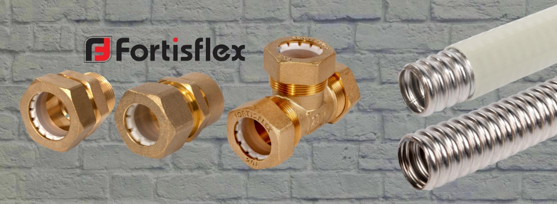 Гофрорукав из нержавеющей стали AISI 304 и фитинги от Fortisflex Гофрорукав из нержавеющей стали AISI 304 и фитинги от Fortisflex